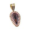 Натуральный махагоновый обсидиан 925 стерлинговое серебро ювелирное изделие двухцветная подвеска 1,50" U7M17
