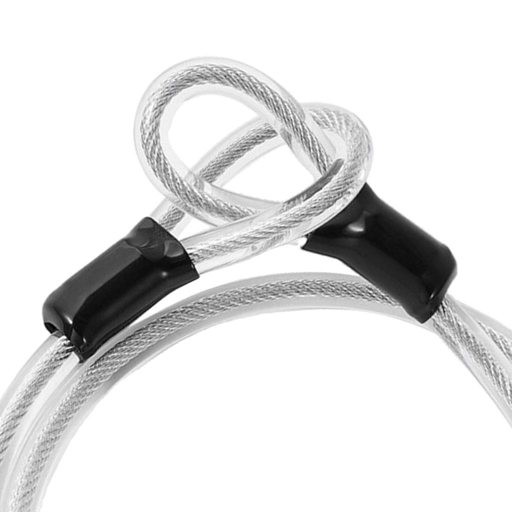 Security Bicycle Steel Cable Strong 12mm Coated Double Loop Anti Theft