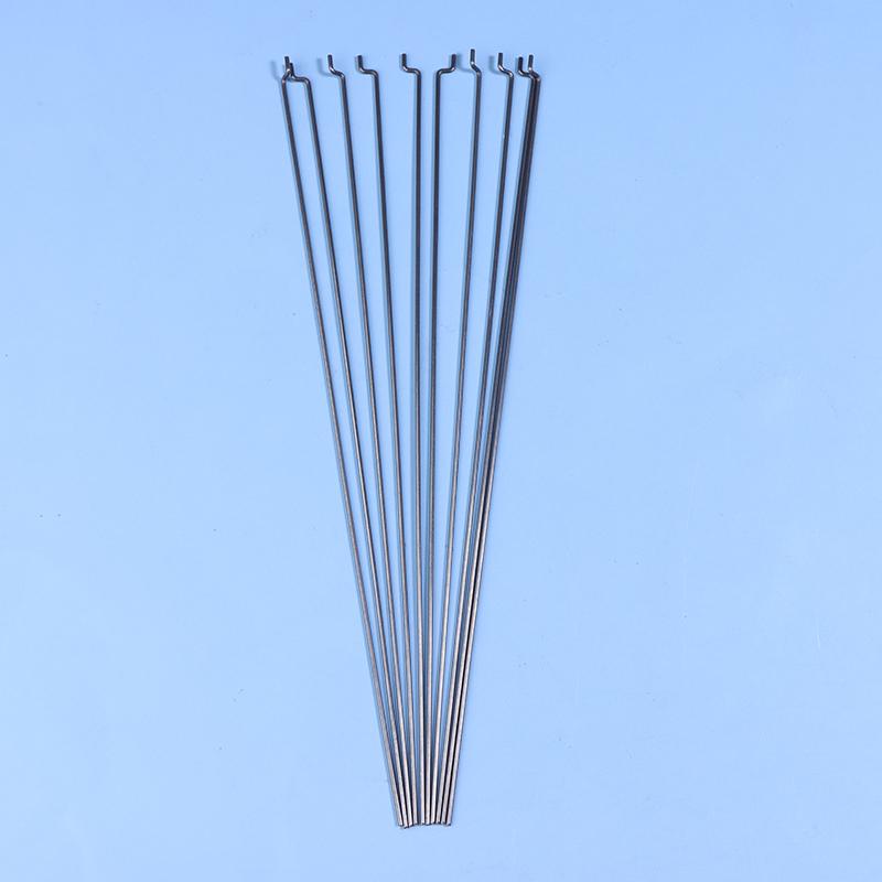 10 шт. Z-образная тяга сервопривода, диаметр 1,2 мм, длина 20 см, стальная проволочная тяга, рычаг управления углом сервопривода для радиоуправляемого самолета