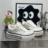 Marshmallow Big Head Shoes Women's Summer Punk Y2k Yabi Black Heightening Bread Platform Shoes Round Head Heightening and Slimming