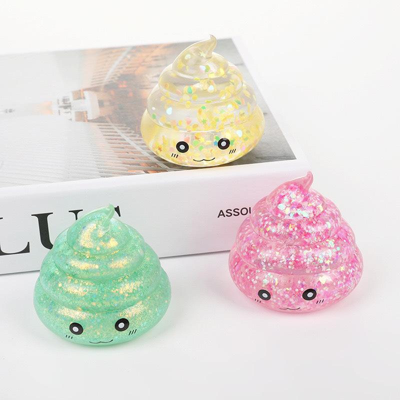 Новинка Сквиш Мальтозная Какашка Антистресс Сквиши Игрушки Блестящие Забавные Растягивающиеся Сжимающиеся Фиджет Игрушки для Взрослых Подарок на День Дурака