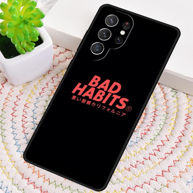 Чехол из силикона для телефона Samsung Galaxy note 10 pro S26 S25 S24 S23 S22 S21 Plus S25Ultra с надписью "Good Girl Bad Habits"