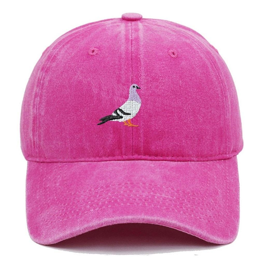 Pigeon Embroidery Pattern Baseball Cap Casual Sunscreen Hats Fashion Baseball Hats All Seasons