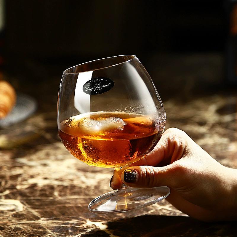 450ml Short Footed Red Wine Glass Bar Foreign Wine Cocktail Glasses Transparent Cognac Glass Wine Utensils 1PCS