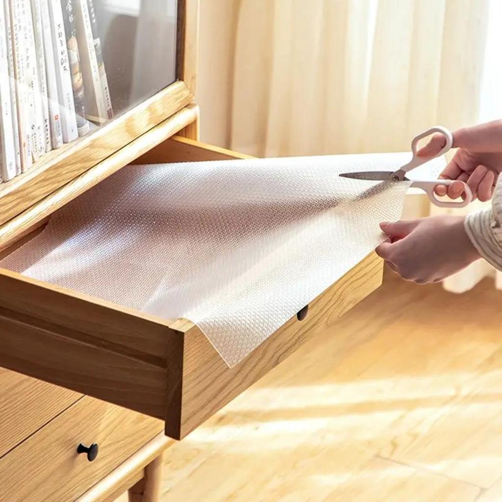 30x150cm 1 Roll Non Adhesive Shelf Liners For Kitchen Cabinets, Waterproof Drawer Liners For Kitchen, Non-Slip Cabinet Liner For Kitchen Cabinet