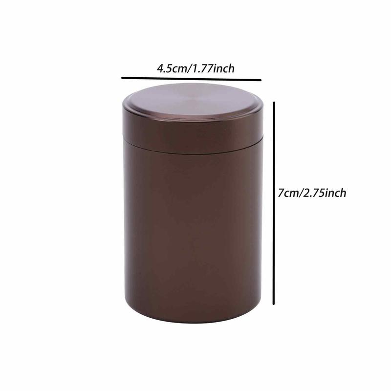 Алюминиевая банка для хранения трав, герметичная, непроницаемая для запаха, из нержавеющей стали, контейнер для чая, коробка