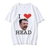 2026 New I Love Travis Head Cricket Player Funny Meme Tshirt Unisexs Clothing Women Fashion Vintage Casual Tshirt Summer