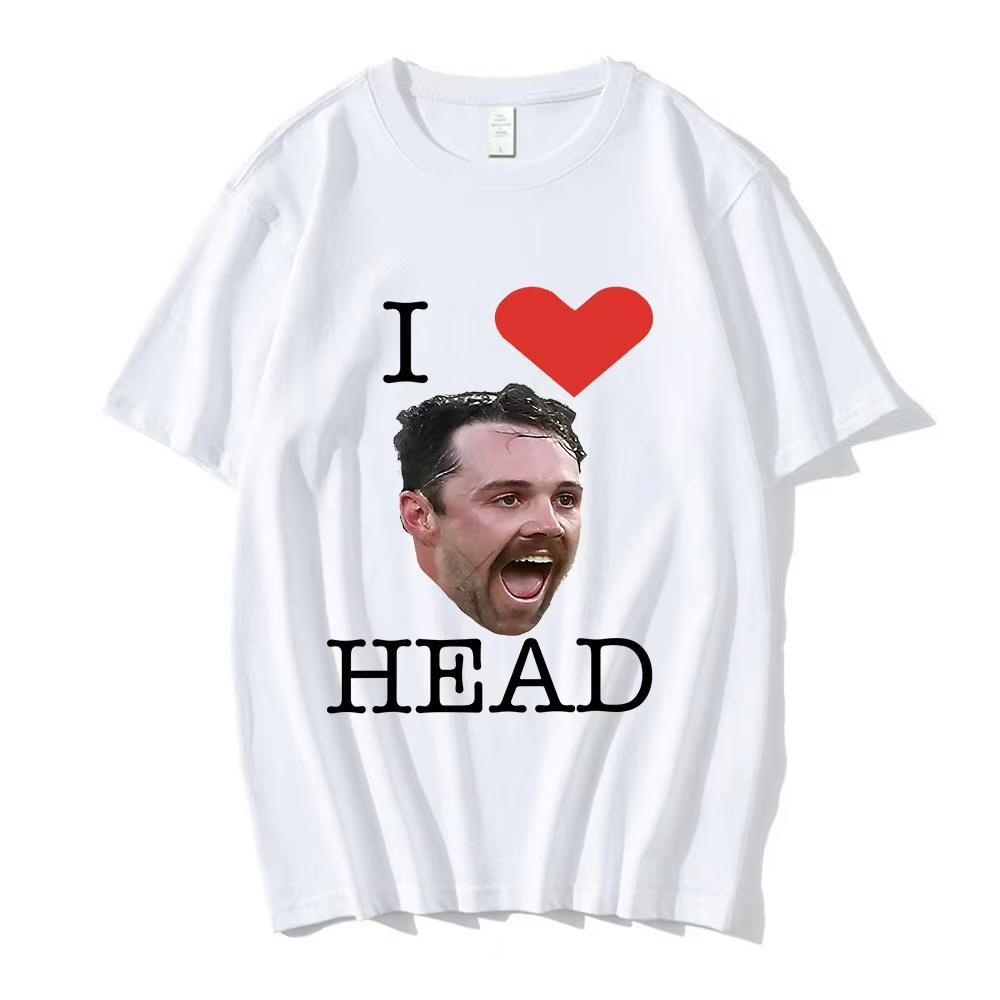 2026 New I Love Travis Head Cricket Player Funny Meme Tshirt Unisexs Clothing Women Fashion Vintage Casual Tshirt Summer
