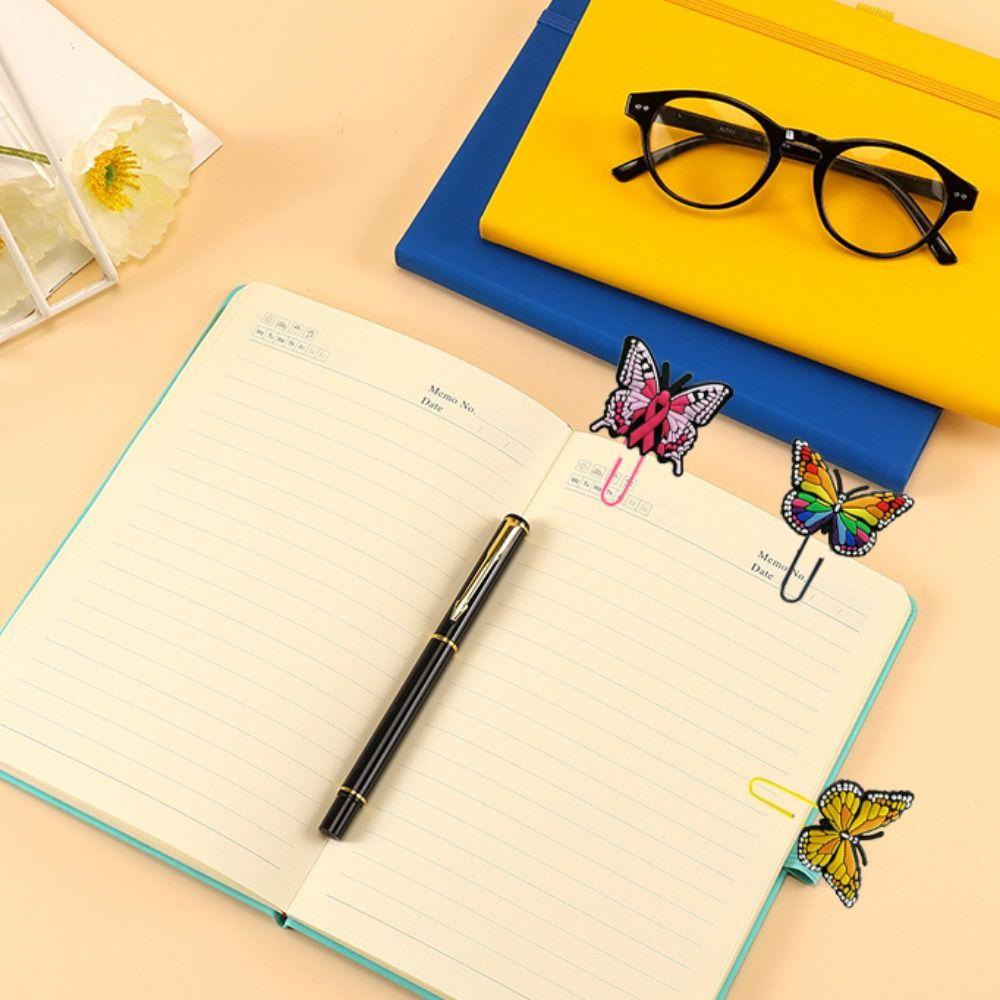 PVC Butterfly Book Clip Pagination Mark Creative Book Mark Butterfly Bookmark  Student Stationery