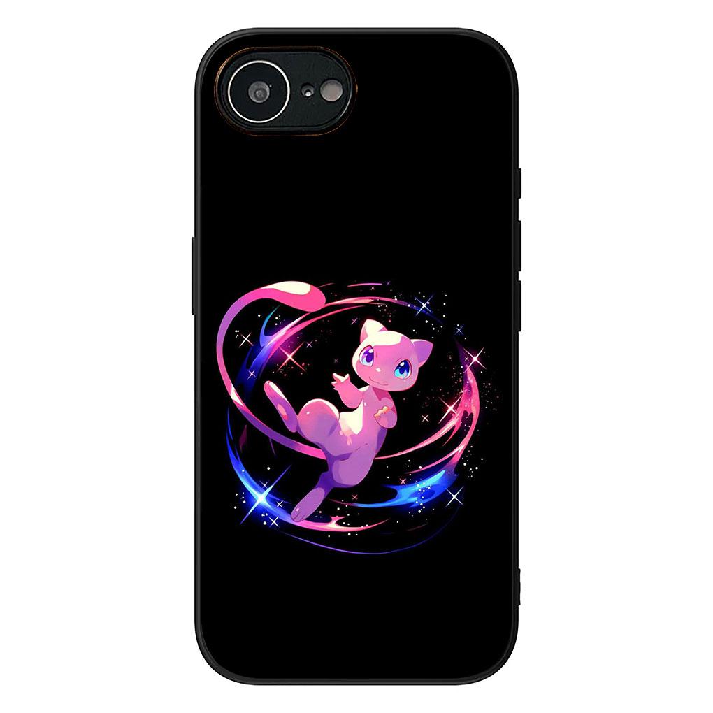 Phone Cover for Apple iPhone 13 12 Mini XS 11 Pro Max 7 8 Plus XR SE 2022 2020 SE3 Case P-Pikachus Mew P-Pokemons Mewtwo