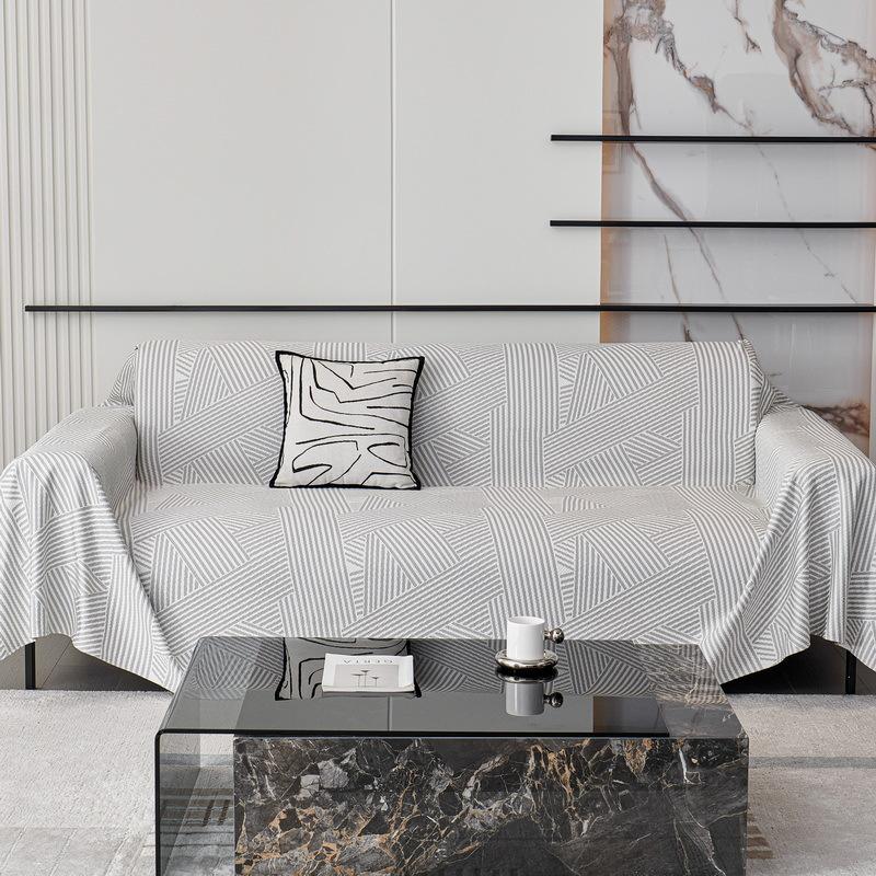 Ice Silk Sofa Towel Popular All-Inclusive Cover Cloth Summer Living Room Seat Cushions Blanket Non-Slip Light Luxury Cover