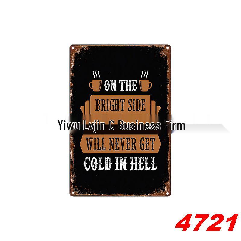 Retro Wine Tin Painting - Vintage Decor for Bar, Bedroom, or Coffee Shop