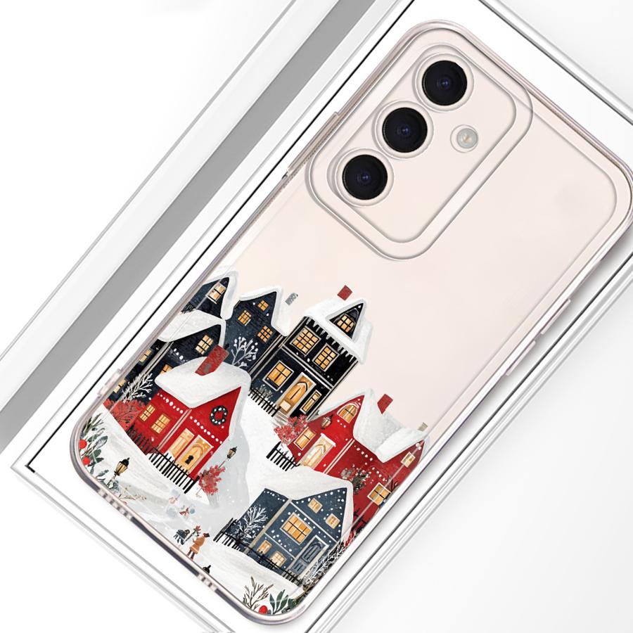 Case for Samsung Galaxy A25 A51 A56 A50 A54 A16 A55 A23 A52 A31 A33 A52 A36 A13 A26 A24 A34 A35 Phone Winter Village Christmas