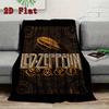 Vintage Zeppelin 2D Flat Pattern Flannel Blanket High quality All Seasons Warmth and Comfort Perfect for Christmas Gifts.MMT0918221