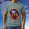 We The People Of The United States Independence Day T-shirt For Men 3D Print Cool Flame Bald Eagle Short Sleeve T Shirt July 4