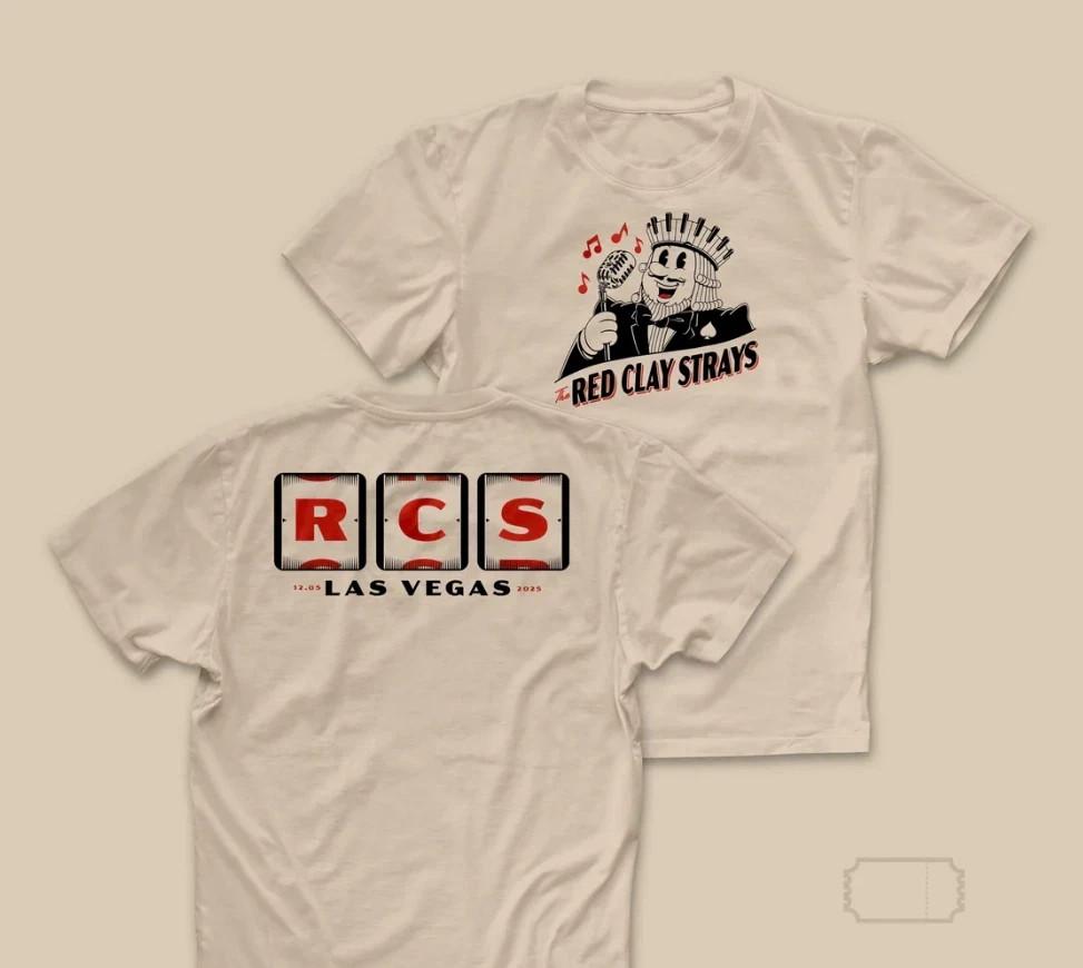 The Red Clay Strays Las Vegas December 5 2025 Concert TShirt S141 Unisex T-Shirt