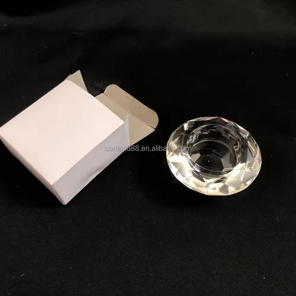 Crystal Tealight Holders | Handmade Diamond Votive for Home Decor