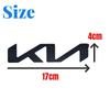 CZFB5 Car Front Hood Rear Trunk Letter Emblem Badge Sticker for KIA CARNIVAL SPORTAGE K3 KX3 K5 KX5 Ceed Rio Soul Forte Optima Stinger