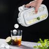 Горшок для хоккея на льду Горшок для воды для приготовления льда 2-в-1 Горшок для хоккея на льду Силиконовая форма для хоккея на льду Фруктовый сок Виски Хоккей на льду Быстрая заморозка