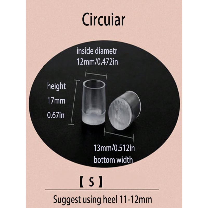 1 пара протекторов для высоких каблуков, сменные набойки для шпилек, тихие полоски против шума, износостойкая накладка для ремонта каблука, защита подошвы