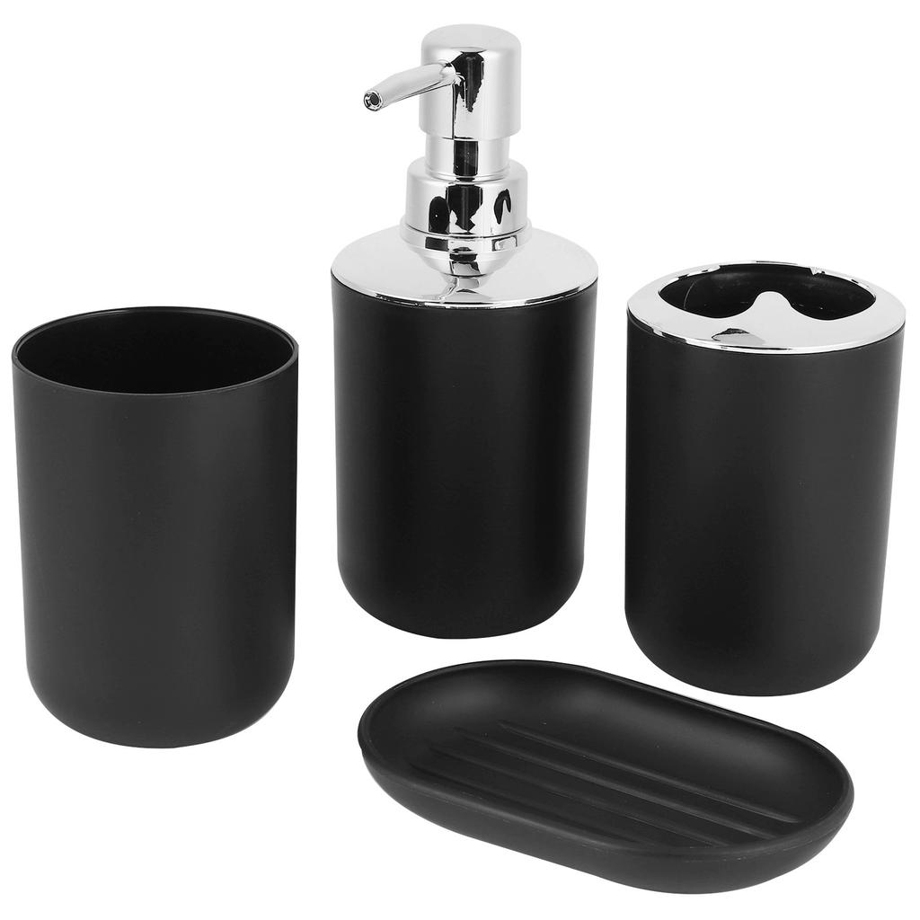 Набор аксессуаров для ванной комнаты 4 шт./набор Мыльница Диспенсер Стакан для хранения Стакан для полоскания рта Набор для ванной