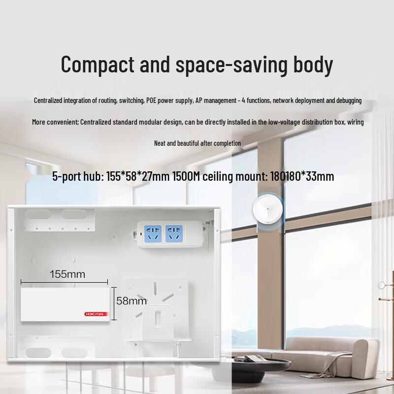 H3C Whole Home WiFi 6 Ceiling AP System Kit (CN version)