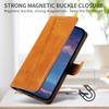 For iPhone 17 Pro Wallet Case T-Shape Lines Leather Phone Cover Stand