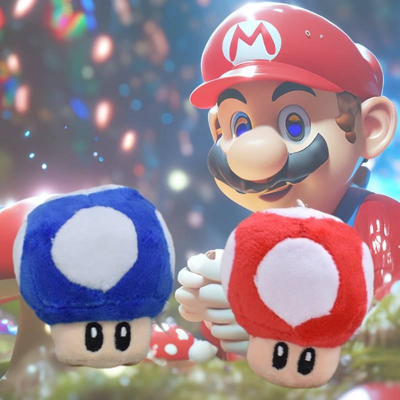 Очаровательный плюшевый брелок-гриб из серии Марио, 8 см, из мягкого короткого плюша