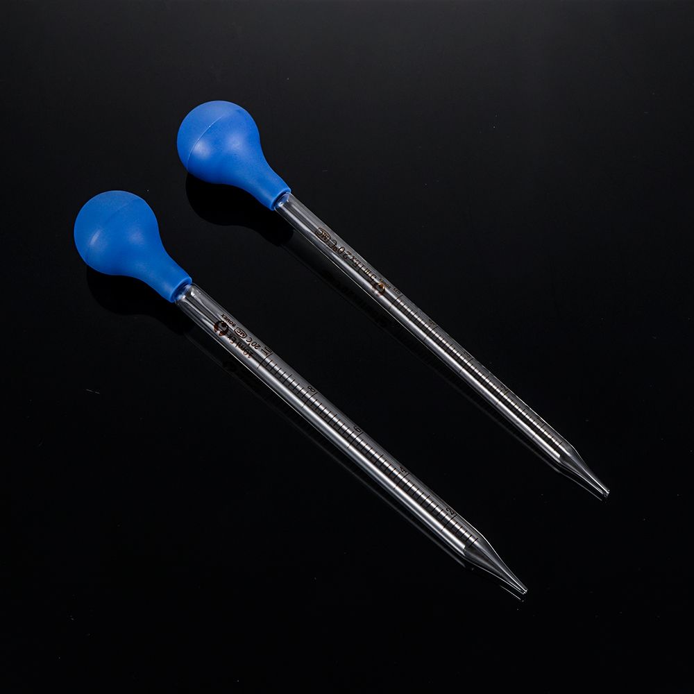 Home Test Tubes Lab Supplies Liquid Transfer Glass Dropper Rubber Head Graduated Pipettes