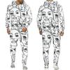 Abstract Face 3D Print Hoodie/Set Fashion Men Women Pullover Sweatshirts+Jogger Pants Suit Casual Couple 2 Pcs Tracksuit Outfits