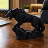 3D-печатная статуэтка волка, фигурка волка в механическом стиле, коллекционная скульптура волка, настольное украшение для офисного стола, полки