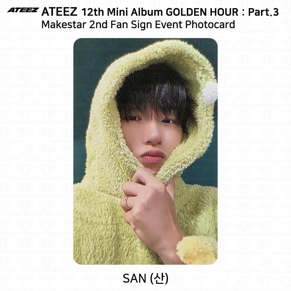 ATEEZ 12th Mini Golden Hour Part.3 Makestar 2nd Fan Sign Event Photocard
