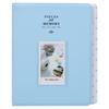 3in 128 Pockets Universal Photo Album PVC Business Card Holder for Polaroid MiniBlue