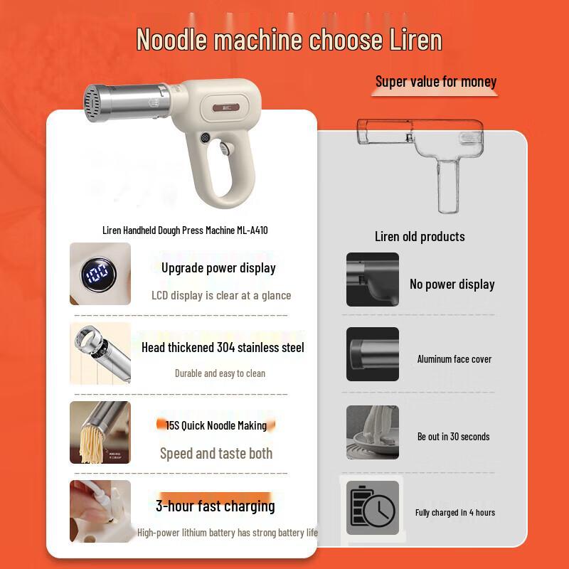 Liven Handheld Noodle Maker CN plug (adapter included)