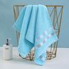 Towel Ribbon Grid Towel Grid Cotton Towel Adult Face Towel