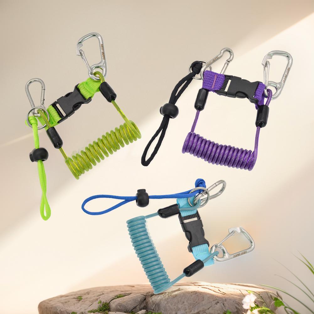 Scuba Diving Camera Lanyard with Quick Release Buckle Camera Drifting Lanyard Stainless Steel for Underwater Camera Flashlight