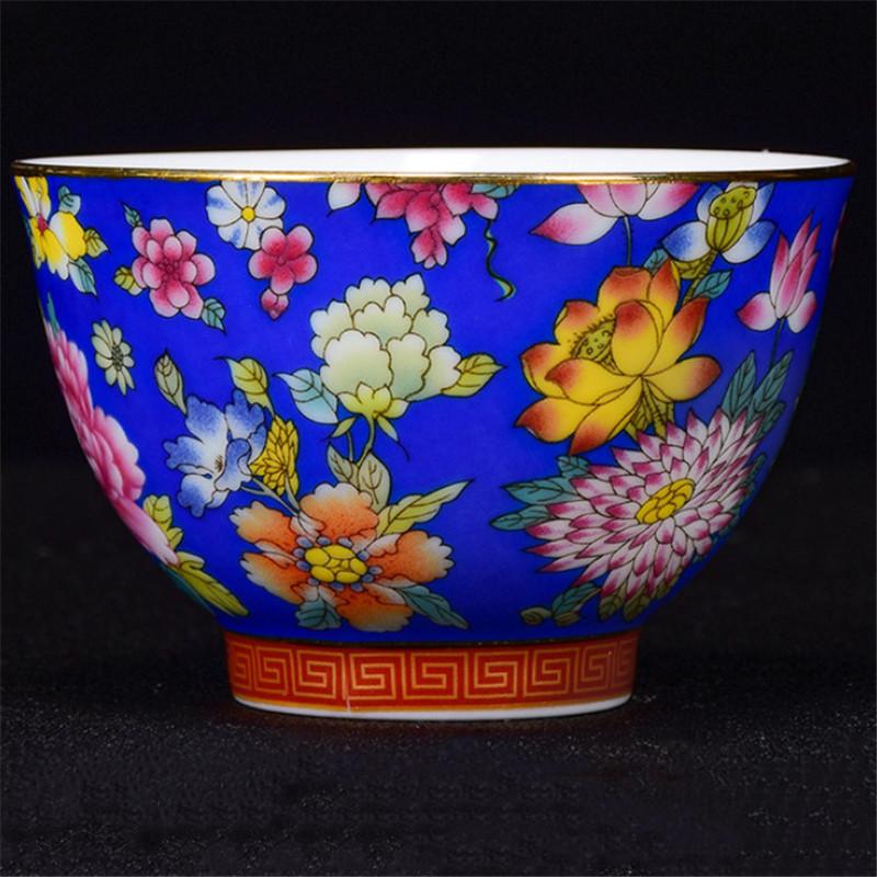 Керамическая чашка для чая Бутиковая чаша для чая Фарфоровый чайный сервиз ручной работы Чашка Посуда для напитков 100 мл