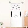 [Q6532] - Sheet of 'Owl' Door Stickers - One Size