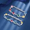 Jewelry Retro Simulation Color Treasure Light Luxury Full Diamond Candy Retro Bracelet Women