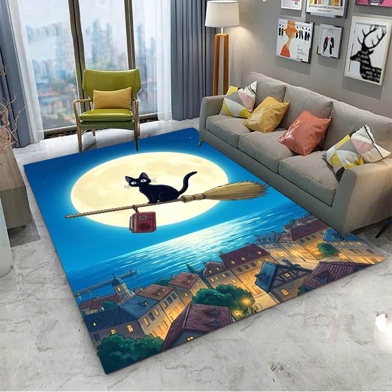 K-Kiki-S Cartoon 3D D-Delivery-s Carpet Rug Art for Room Decor Home Kitchen Bedroom Sofa Gift Kids Area Rug Non-slip Floor Mat