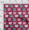 Ткань Cotton Flex Bright Crimson Red Fabric с изображением кошачьей морды, животных, для самостоятельного изготовления одежды, стеганая ткань, принт, ткань по ярдам 40 дюймов