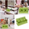 1/12 Scale Dollhouses Three-seat Miniature Couch Furniture Pretend Play for Kids Furniture Model for Dollhouses
