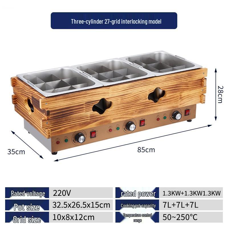 Dust Cover for Oden Machine Commercial Nine-Grid Mala Tang Skewers Hot Pot Stall