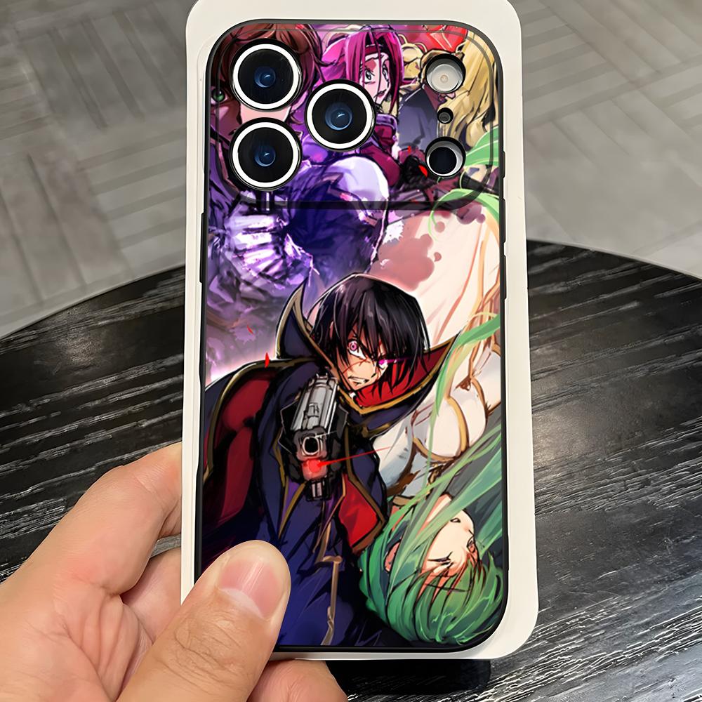 Аниме Логотип Code Geass Чехол для Телефона Для IPhone 17 Pro Max 16 15 14 Pro Max 13 11 X Xs Xr 8 7Plus Силиконовый Чехол