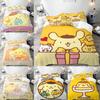 Sanrio Пом Пом Пурин Постельные наборы Мультяшный пес Пододеяльник Покрывало для кровати Покрывало для одеяла Наволочка Наборы из 2-3 предметов Декор для спальни