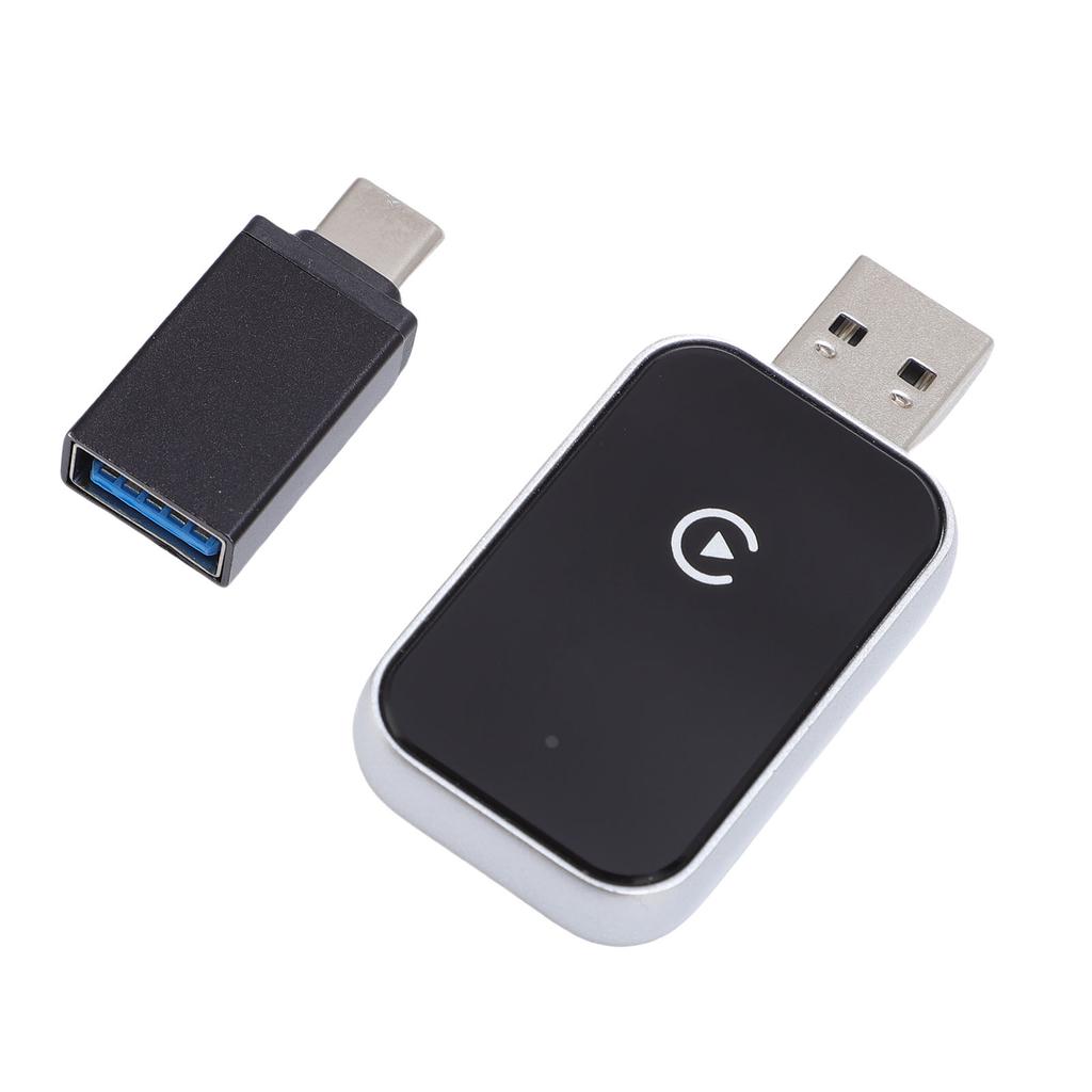 Car Wireless Adapter for CarPlay Convert Wired to Wireless Adapter with Auto Connection 5.8GHz WiFi Bluetooth 5.0 Plug