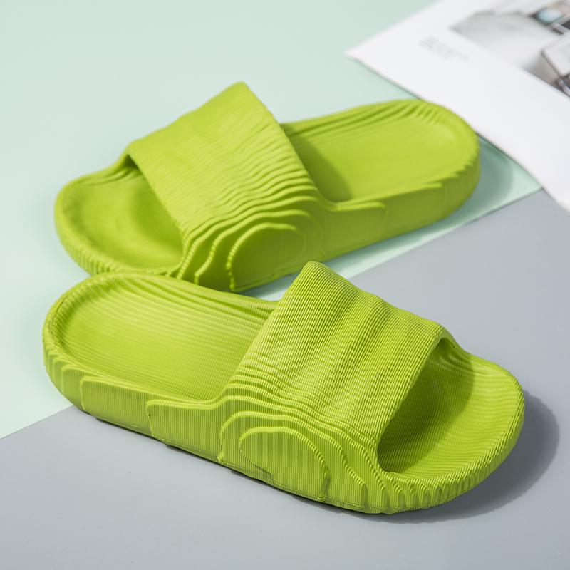 Модные мужские тапочки для дома, пляжные тапочки на платформе, женские нескользящие банные тапочки для отдыха на открытом воздухе, мужская летняя обувь 2024 года, унисекс, домашние тапочки