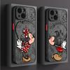 Mickey Minnie Love Phone Case for Apple iPhone 15 16 Pro Max 13 14 Plus 12 Mini 11 Pro XR 8 SE 7 6S XS MAX Matte Cover