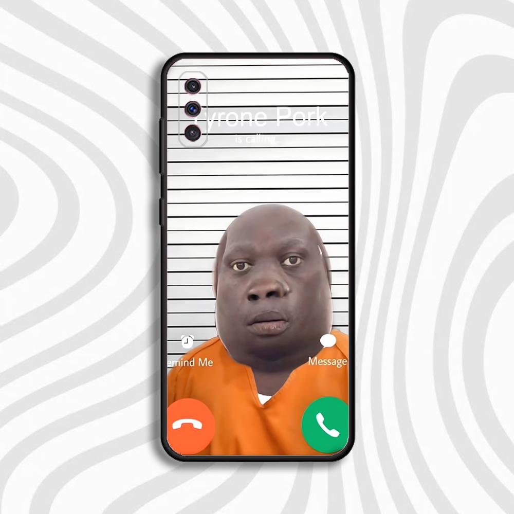 Джон Свинья Звонит Чехол для Телефона с Надписью Answer Call Для Samsung S 25,24,23,22,30,21,10,9,Ultra,Plus,Lite,FE,4,5 G Черный Мягкий Чехол