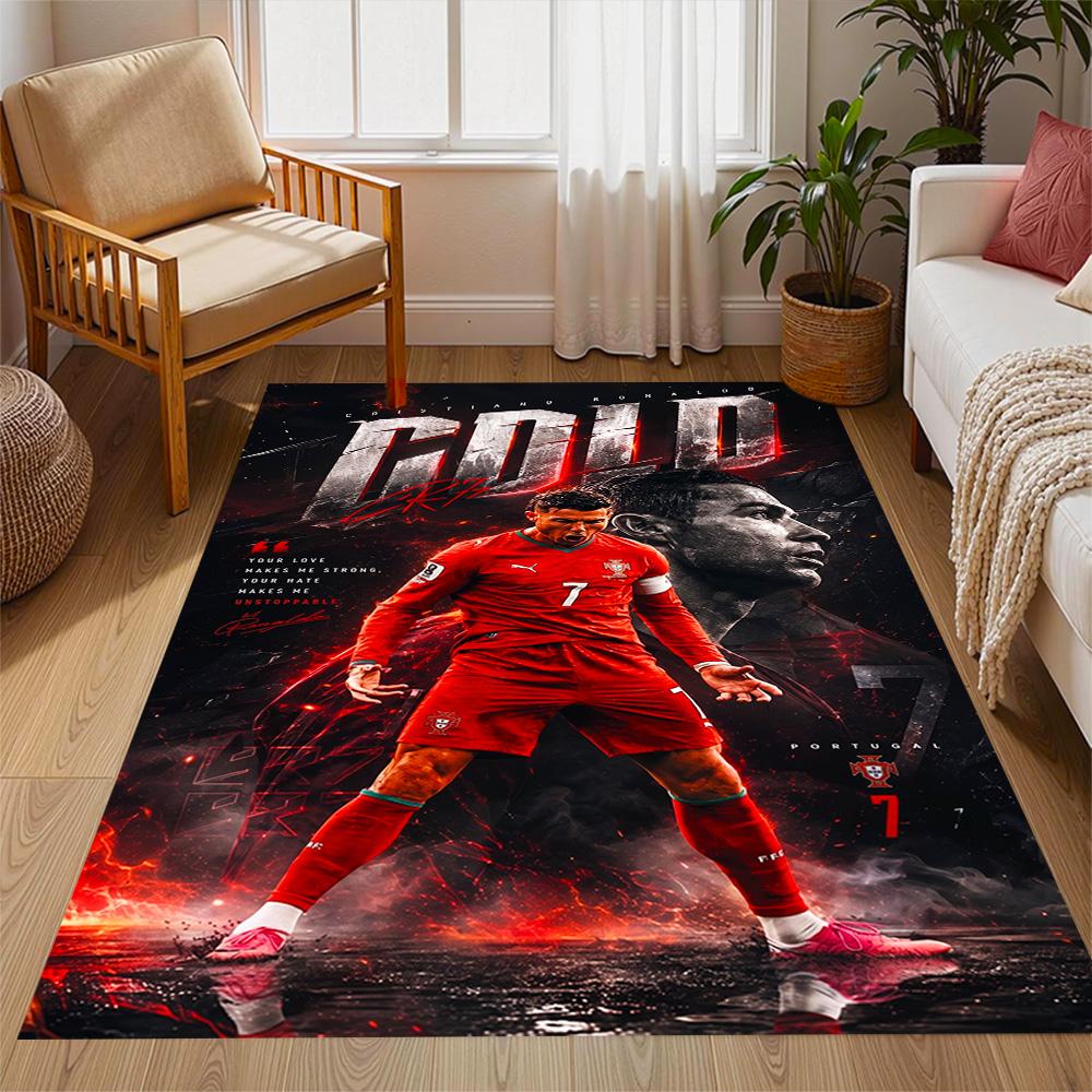 Cr7: Answer Revealed Carpet Design for Kitchen Living Rooms Balcony Dormitory Anti-slip Rug Decorate Offices Perfect Birthday/Christmas Gift Idea